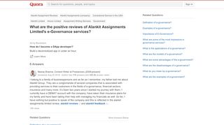 
                            9. What are the positive reviews of Alankit Assignments Limited's e ...