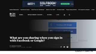 
                            4. ​What are you sharing when you sign in with Facebook or Google ...