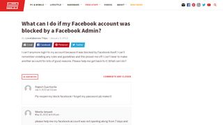 
                            5. What can I do if my Facebook account was blocked by a ...