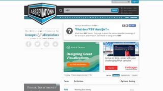 
                            3. What does NBV stand for? - Abbreviations.com