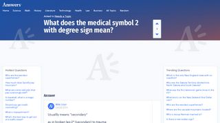
                            9. What does the medical symbol 2 with degree sign mean ...