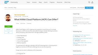 
                            6. What HANA Cloud Platform (HCP) Can Offer? | SAP Blogs