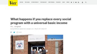 
                            2. What happens if you replace every social program with a ... - Vox