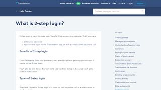 
                            5. What is 2-step login? | TransferWise Help Centre