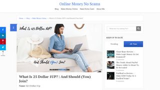 
                            4. What Is 25 Dollar 1UP? | And Should (You) Join? | Online Money No ...