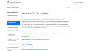 
                            9. What is a Fan Club Member? – Artsonia