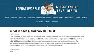 
                            5. What is a leak, and how do I fix it? | TopHATTwaffle