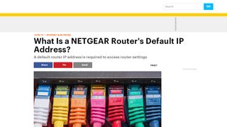 
                            10. What Is a NETGEAR Router's Default IP Address?