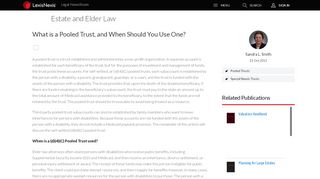 
                            10. What is a Pooled Trust, and When Should You Use One? - Estate and ...