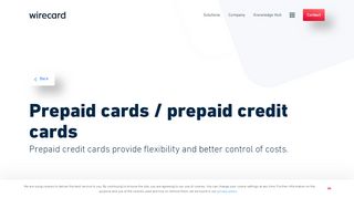 
                            5. What is a Prepaid card? | Wirecard