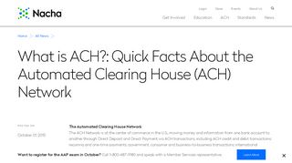 
                            6. What is ACH?: Quick Facts About the Automated Clearing House ...