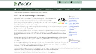 
                            8. What is Active Server Pages (Classic ASP)? - Web Wiz