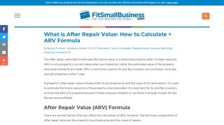 
                            9. What is After Repair Value: How to Calculate + ARV Formula