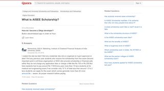 
                            9. What is AISEE Scholarship? - Quora