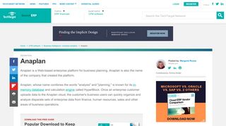 
                            9. What is Anaplan ? - Definition from WhatIs.com
