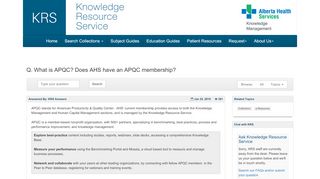 
                            9. What is APQC? Does AHS have an APQC membership ...