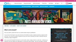 
                            3. What is Arts Award? - Arts Award on Voice - Voice Mag