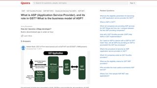 
                            9. What is ASP (Application Service Provider), and its role in GST ...