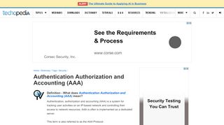 
                            8. What is Authentication Authorization and Accounting (AAA ...