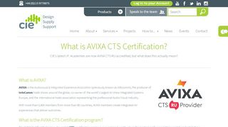 
                            8. What is AVIXA CTS Certification? - CIE-Group