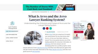 
                            6. What Is Avvo and the Avvo Lawyer Ranking System?