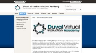 
                            4. What is Duval Virtual? / What is Virtual School and DVIA?