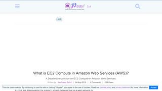 
                            8. What is EC2 Compute in Amazon Web Services (AWS) | Paayi