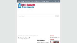 
                            9. What is eyrieplay.com? - Delete Your Online Accounts