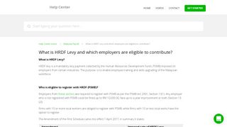 
                            6. What is HRDF Levy and which employers are eligible to ...