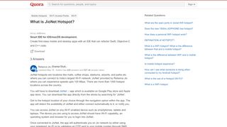
                            4. What is JioNet Hotspot? - Quora