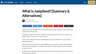 
                            4. What Is JumpSend? [Summary & Alternatives] - LandingCube