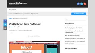 
                            2. What Is Kahoot Game Pin Number | …