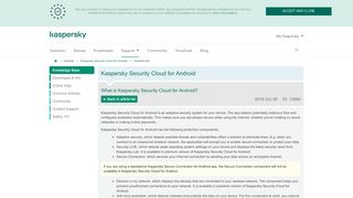 
                            9. What is Kaspersky Security Cloud for Android?