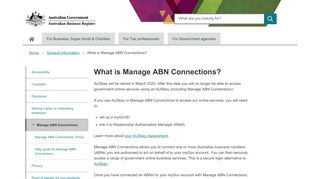 
                            9. What is Manage ABN Connections? | ABR