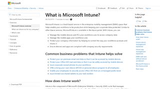 
                            1. What is Microsoft Intune | Microsoft Docs