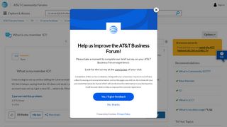 
                            5. What is my member ID? - AT&T Community