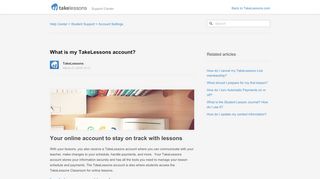 
                            4. What is my TakeLessons account? – Help Center