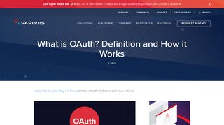 
                            9. What is OAuth? Definition and How it Works - Varonis