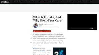 
                            5. What Is Portal 2, And Why Should You Care? - Forbes