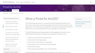 
                            5. What is Portal for ArcGIS?—Portal for ArcGIS | ArcGIS Enterprise