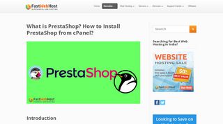 
                            8. What is PrestaShop? PrestaShop Installation from cPanel - FastWebHost