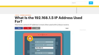 
                            5. What Is the 192.168.1.5 IP Address? - Lifewire