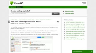 
                            10. What is the Admin Login Notification feature? : iControlWP