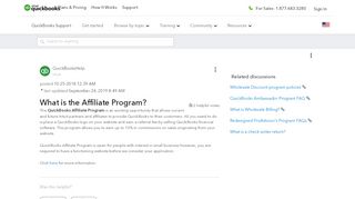 
                            2. What is the Affiliate Program? - QuickBooks Community