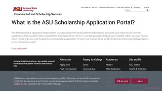 
                            6. What is the ASU Scholarship Application Portal? | ASU Students | ASU