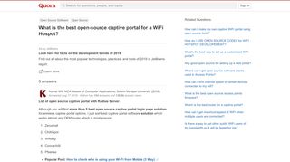 
                            5. What is the best open-source captive portal for a WiFi Hospot? - Quora