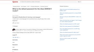 
                            8. What is the default password for the Ubee DDW3611 router ...