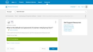 
                            5. What is the default root password of avamar virtual …