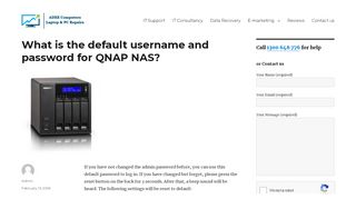 
                            4. What is the default username and password for QNAP NAS ...