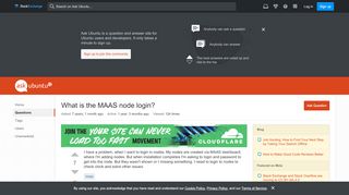 
                            1. What is the MAAS node login? - Ask Ubuntu